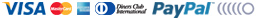 visa, mastercard, diners, american express, paypal, moneybookers